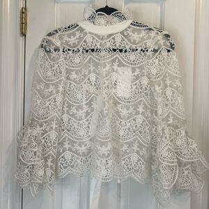 NWT white lace top